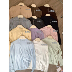 批发德绒半高领打底衫女内搭秋冬2025新款加绒高级感针织<b class='q'>宝宝</b>蓝上衣