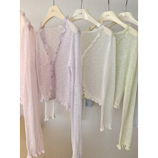 批发百搭防晒罩<b class='q'>衫</b>女外套薄款吊带外搭薄纱夏天上衣夏季<b class='q'>小开</b><b class='q'>衫</b>