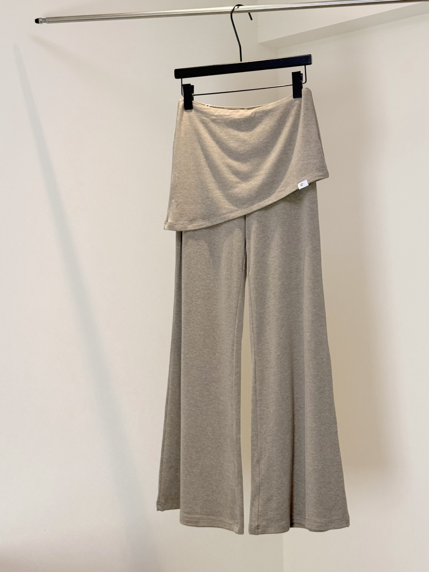 자오 이슬 생각하기 같은 단락 수리 높이 폭탄 캐주얼 바지 부츠컷 캐주얼 바지 루즈핏 슬림해 보이는 바지 아이들