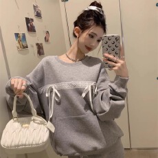 批发原版做工2025秋搭配上衣小个子显高长袖卫衣包臀装休闲洋<b class='q'>气质</b>