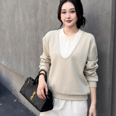 批发假两件独特即墨卫衣女款妈妈冬装2025新款爆款高端洋气小个子<b class='q'>上衣</b>