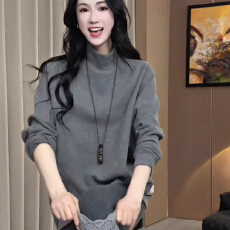 批发2025秋冬新款法式气质蝙蝠袖时髦女装高级优雅休闲显瘦<b class='q'>打底衫</b>上衣