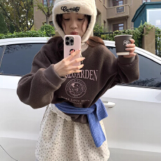 批发2026碎花半身裙女秋冬韩系复古a字裙短裙蓬蓬花苞裙百搭潮流裙子