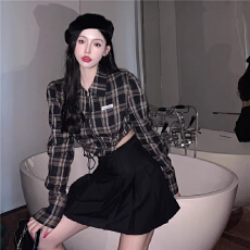 批发2026甜辣蹦迪上衣服女春秋短款设计感欧美辣妹穿搭女装纯欲风别致