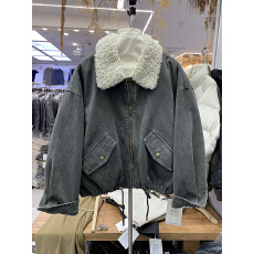 批发BUFAN布凡55115<b class='q'>正品</b>2025秋冬款韩时尚百搭翻领宽松显瘦羽绒服外套