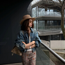 批发YANG<b class='q'>春</b>季新款牛仔外套短款树林家复古丹宁高版外套YY-272