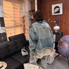 批发XMM.圆领牛仔外套女复古春款时尚百搭潮流舒适休闲外套