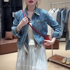 批发复古港风气质高级感潮流牛仔外套女2026春秋新款减龄显白长袖上衣