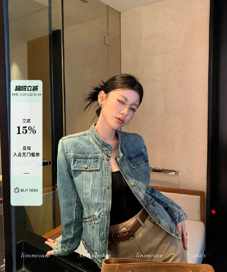 linoneone 반항적 인 아메리칸 무거운 작업 워싱 마 오래된 편안함 면 100% 파란색 데님 재킷 재킷 경량