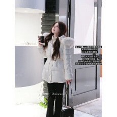批发RoseGrowth韩女封神收腰羽绒服！90白鸭绒三防面料狐狸毛领小个子