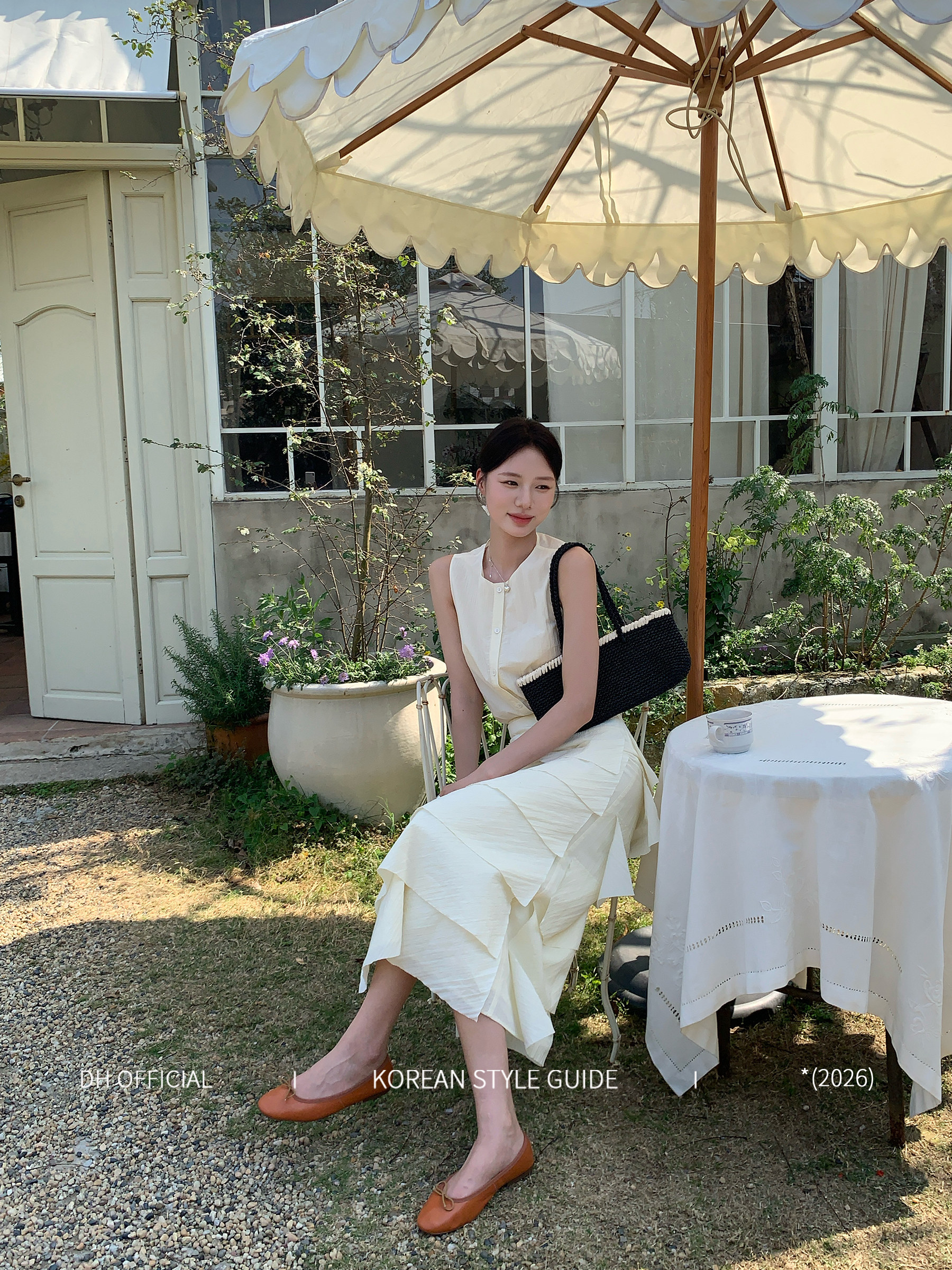 dh 대 꽃 남쪽 법 산책 익스트림 제인 라운드 넥 베스트 조끼 무거운 작업 기타 자르다 조각 케이크 반신 치마 세트