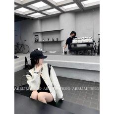 批发<b class='q'>韩国</b>高定ITkp！SLP风格棒球服潮牌宽松<b class='q'>情侣</b><b class='q'>飞行</b>夹克短外套羊毛呢