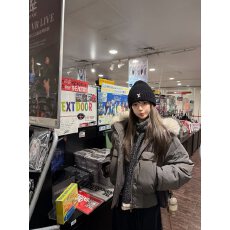 批发CEEYOU【】毛领连帽90白鸭绒派克羽绒服女海鸥灰冬季保暖新款