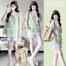 批发实拍2026<b class='q'>夏</b>季新款孕妇装T恤衬衫上衣