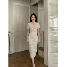 批发气质法式连衣裙女高级感纯色拼接收腰显瘦中<b class='q'>长裙女</b>2026年夏季<b class='q'>新款</b>