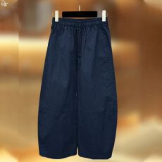 批发<b class='q'>大码</b>胖mm防晒速干宽松弯刀阔腿裤子女夏季显瘦薄款休闲九分运动裤