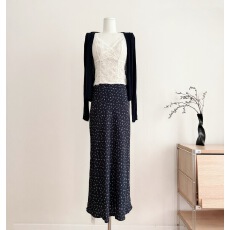 批发浩哥严选●感觉至上针织衫预气质百搭<b class='q'>开衫</b>蕾丝内衣半身裙三件套