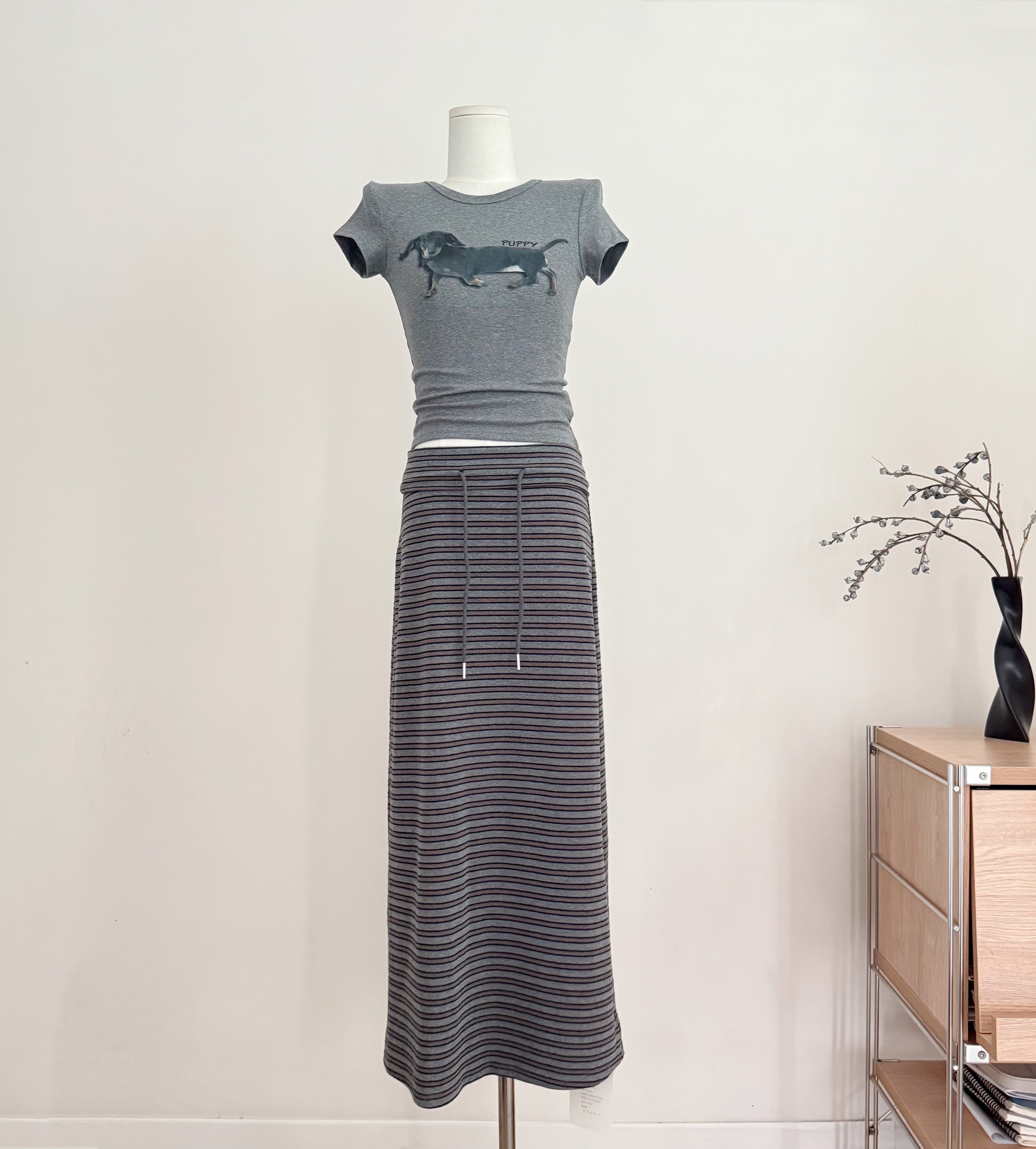 흔들어서 톤 3 3 닥스 훈트 달콤한 매운맛 바람 개 프린트 반팔 티셔츠 여름 섹시함 몸매 가꾸기 맨위