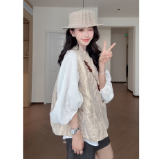 批发出货中~时尚宽松马甲<b class='q'>雪纺</b>套装女高级感显瘦气质三件套