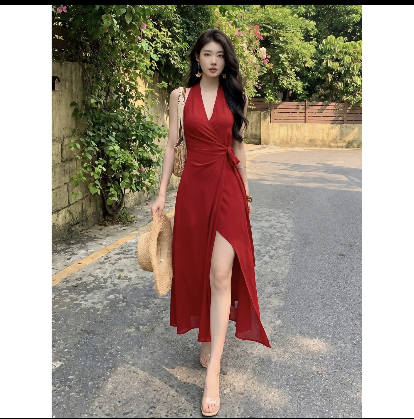 jijinqi 여름 새로운 다기능 품격 슬림해 보이는 디자이너 드레스 ye03lzpt2245