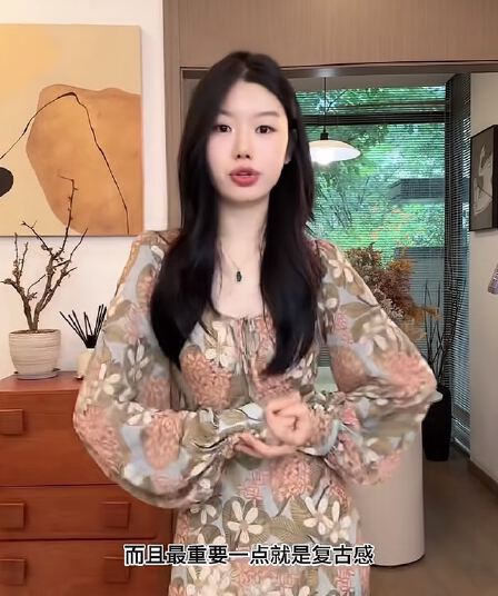 rae 꽃 객실 안개 언어 여름 새로운 프랑스식 레트로 허리 수축 슬림해 보이는 품격 꽃무늬 드레스