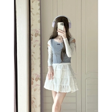 官图+原版质量紧身露肩短款T恤女春秋新款修身辣妹