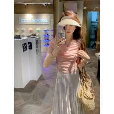 批发金靓 官图【现货+原版质量】一字露肩短袖t恤夏季设计感小众上衣