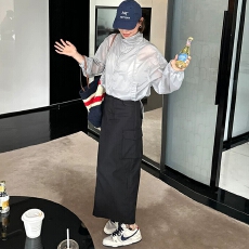 批发原版质量轻薄女夏季时尚宽松休闲防晒衫外套