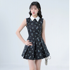 批发碎花<b class='q'>连衣裙</b>背心裙女夏季miu系千金公主裙