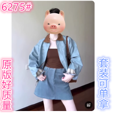 批发韩系复古撞色翻领pu皮衣外套女装秋季2025新款高级感宽松短款夹克