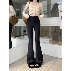 批发实拍2025秋冬季新款休闲裤加绒加厚<b class='q'>西装</b>裤女微喇显瘦<b class='q'>修身</b>裤子长裤