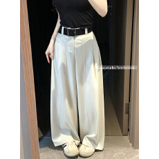批发2026高腰<b class='q'>西装</b>裤<b class='q'>女</b>夏季慵懒风阔腿裤垂<b class='q'>坠</b>感直筒裤宽松显瘦长裤子<b class='q'>女</b>