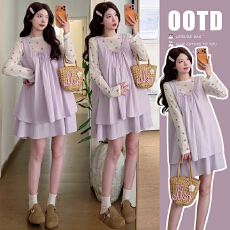 批发实拍新品~2026春夏季减龄甜美小众蛋糕裙+碎花网纱防晒衣套装