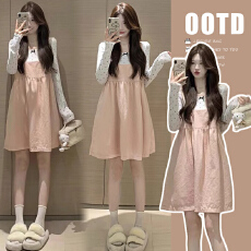 批发新品现~2026甜美淑女减龄可爱宽松韩版孕妇装连衣裙套装