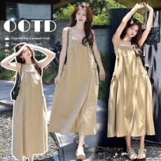 批发大量现现 新品~2026甜美淑女减龄<b class='q'>宽松</b>韩版工装孕妇装<b class='q'>连衣裙</b>