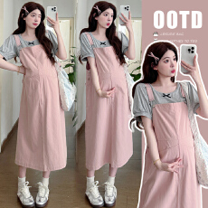 批发实拍现~ 2026春夏季新款甜美元气宽松<b class='q'>韩版</b>牛仔背带裙两件套装