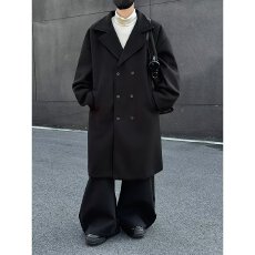 批发实拍实价 长款风衣外套女秋装2025新款宽松系带显瘦大衣外套