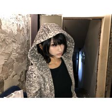 批发豹纹连帽<b class='q'>卫衣</b>外套女<b class='q'>短款</b>修身开衫双拉链y2k古早轻亚上衣