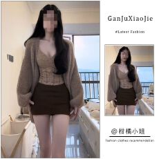 批发三件套装女2025冬季季韩系减龄针织毛衣开衫外套蕾丝吊带<b class='q'>包臀</b>短裙