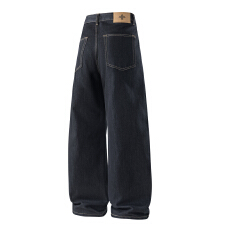 批发春夏季男士牛仔时尚潮牌休闲微弹怀旧宽松直筒青年牛仔裤男