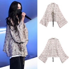 批发<b class='q'>杨幂</b><b class='q'>同款</b>新中式国风汉服上衣女2025秋装新款宽松显瘦长袖衬衫外套