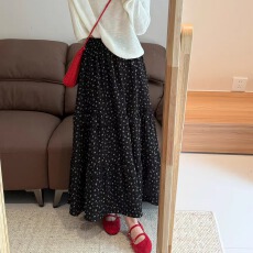 批发<b class='q'>夏</b>装新款中长款碎花松紧腰半身裙女百搭韩版裙子