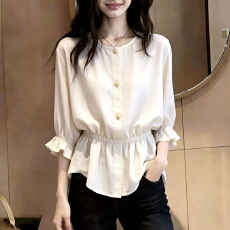 夏装新款独特漂亮超好看上衣女法式设计感小众时尚气质女装衬衫