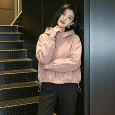 批发秋冬装新款<b class='q'>时尚</b>工装冲锋衣宽松短款夹克上衣小个子连帽<b class='q'>外套</b>女