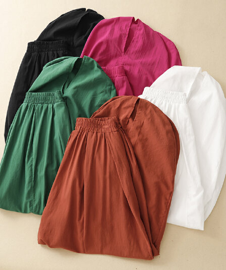 실사 2026 여름 새로운 요가 바지 루즈핏 여성 넓은 다리 젠 느슨함 센스 녹색 춤 라임 랜턴 요가 바지