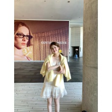 批发露思<b class='q'>同款</b>! 莱赛尔立体抽皱木耳边吊带裙温柔垂感微A<b class='q'>连衣裙</b>