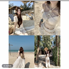批发热恋海岛 春<b class='q'>夏</b>波西米亚风洛丽塔吊带长裙 R3720-1W