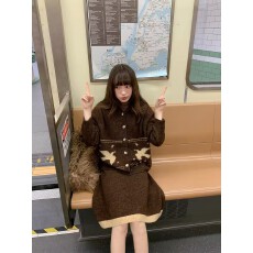 批发复古提花连帽针织开衫半身裙套装女秋冬2026慵懒两件套