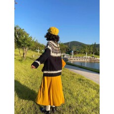 批发【蜜桔香茅】搭配神器！姜黄色四季好搭配半身裙写真旅拍bi备