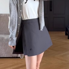 批发小蜜蜂西装半身裙短款裙裤高腰裤裙春季短裙女